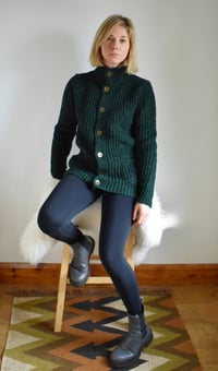 Image 2 of Chunky Ribbed Cardigan - Made in Ireland 