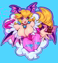 Image of morrigan Peach sticker
