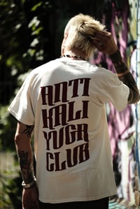 Image 2 of ANTI KALI YUGA CLUB /Shirt (White/Red)