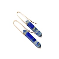 Image 1 of Lapis Point Earrings 