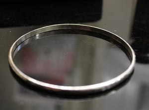Image of Hammered Thick Bangle