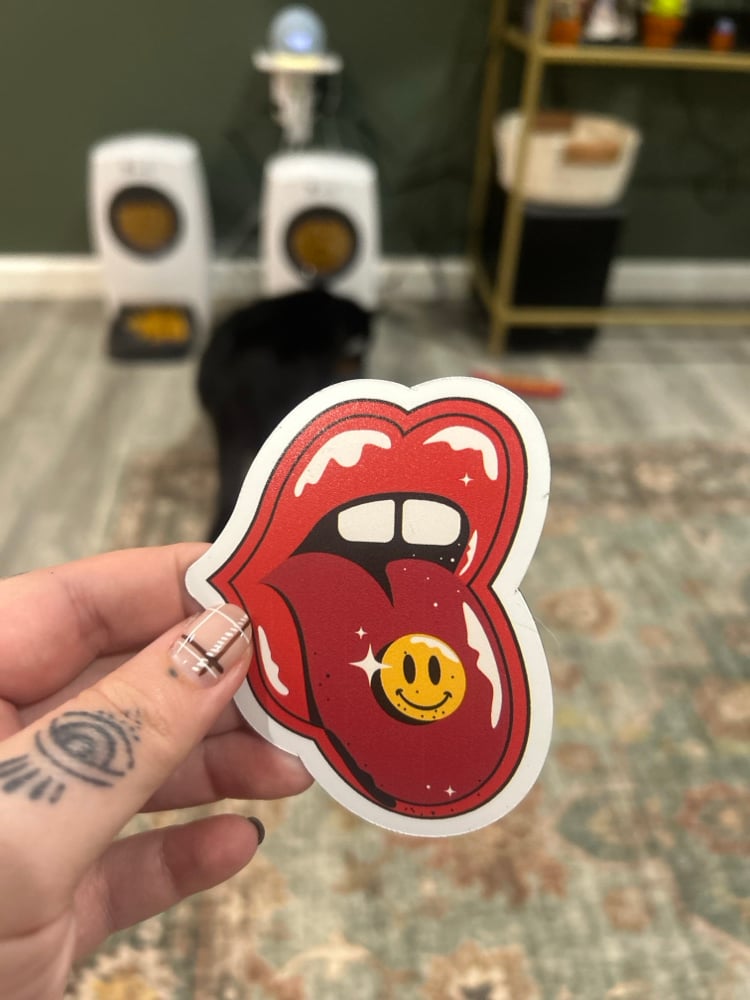 Image of Retro Tongue Trippy 3 Inch