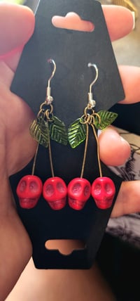 Image 2 of Red Cherry Skulls