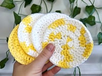 lemonade crochet coaster set