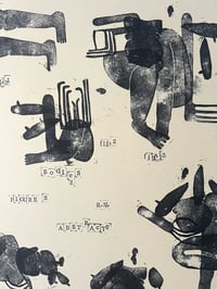 Image 5 of Abstracts Figures Bodies Lino Print