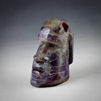Image 3 of Moai Pendant in Double Amber Purple