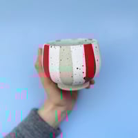 Image 1 of Circus Cup - Medium / Mint, white & red