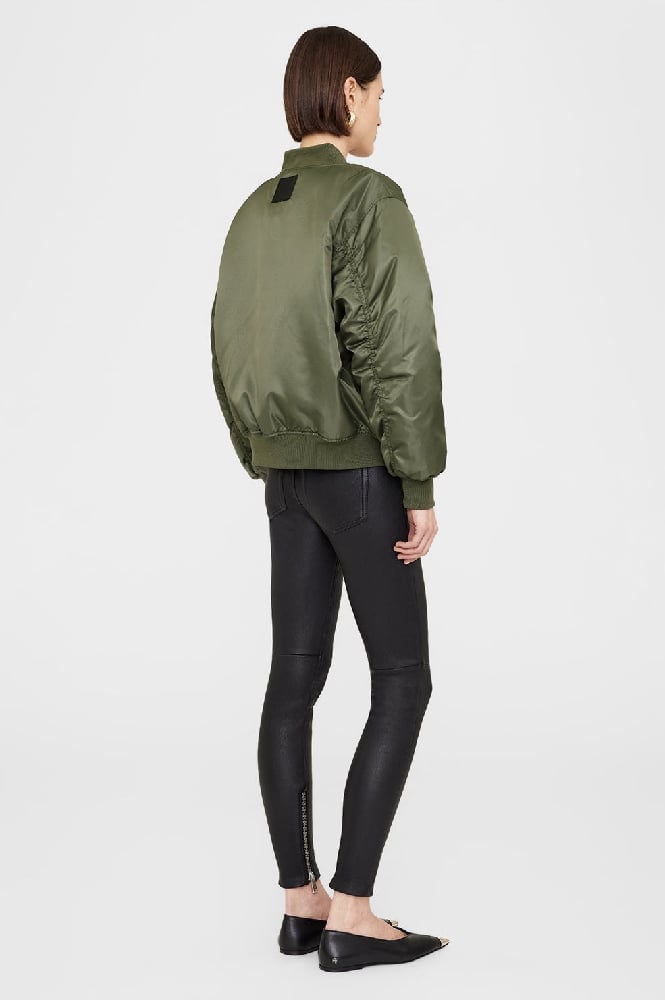 Image of ANINE BING LEON BOMBER ARMY GREEN