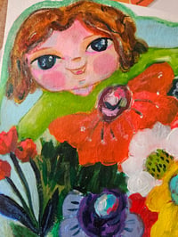 Image 3 of Field of flowers - original painting