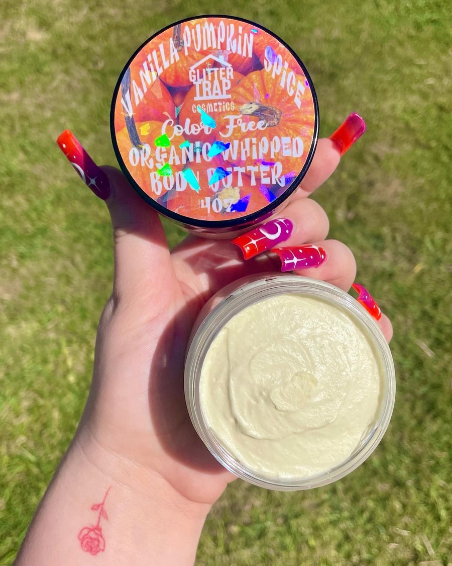 Image of Vanilla Pumpkin Spice🎃🧁 Color Free💧 Organic Whipped Body Butter🧈 