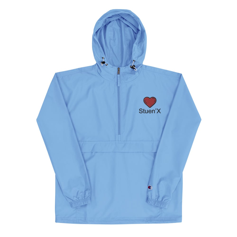 Stuen'X Cares Heart Embroidered Champion Packable Jacket