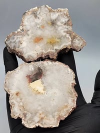 Image 5 of Set of 2 Argentine Agate Small Crystal Slices - 6 styles 
