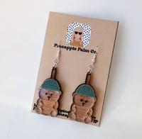 Bear-y Cute Drink earrings