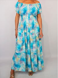 Summer - Barot Maxi Blue Animal Print