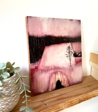 Image 4 of Field from my Window original oil painting on wooden panel