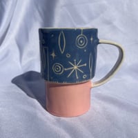 Image 1 of Retro Pattern Ceramic Mug