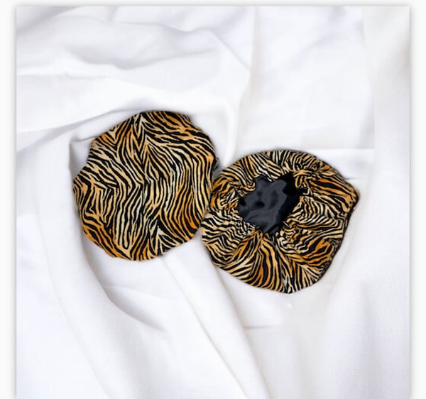 Image of Satin stripe Bonnet