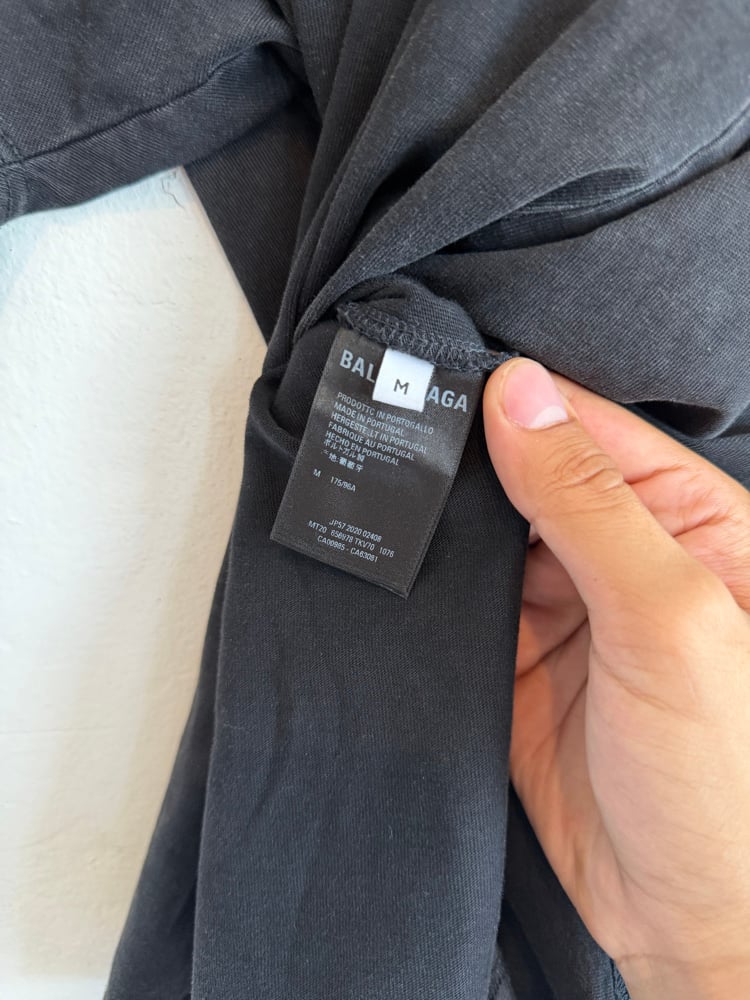 Image of Balenciaga B Flame Logo Tee