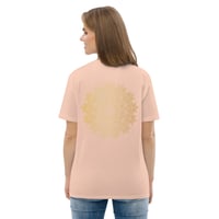 Image 2 of Peach Rosace Organic Cotton T-shirt