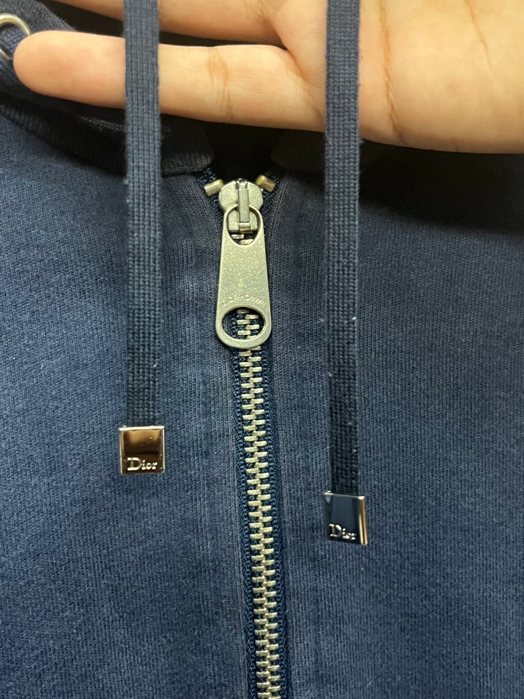 Image of Dior Homme Bee Embroidery Zip Up