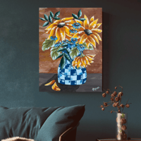 Image 1 of 'Auburn Blooms' Acrylic On Canvas