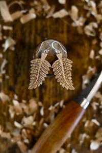 Image 3 of    Fern Leaf Earrings 