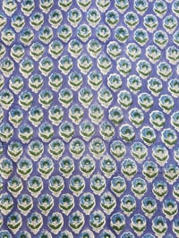 Image 2 of Namaste fabric bleuet