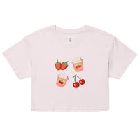 Image 5 of Strawberries and Cherries crop top, Jam crop top