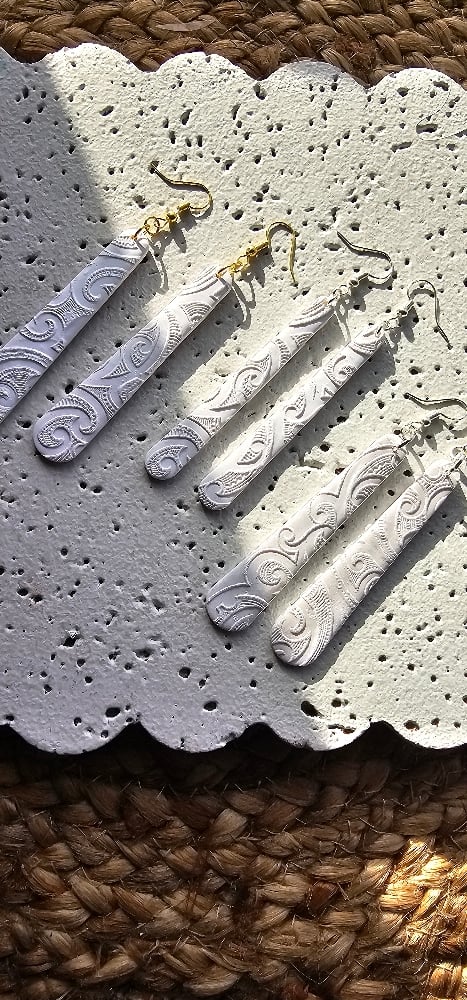 Image of White Earring sets 