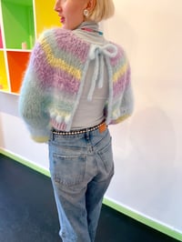 Image 5 of Sofie and Iris Dreamy Textured Cropped Mohair Cardigan