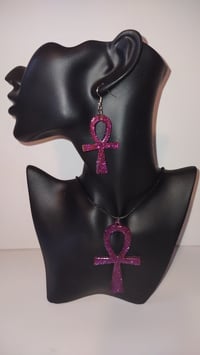 Image 7 of Ankh Earrings and Pendant Necklace 