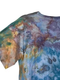 Image 6 of XS Crop Cotton Tee in Soft Watercolor Ice Dye
