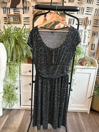 Image 1 of Printed cap sleeve dress 