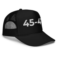 Image 6 of 45-47 Trump Foam trucker hat from PatriotsCo.com