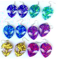 Custom Alien Santos Earrings