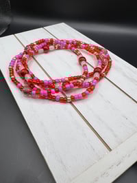 Image 3 of Pink Mixes Waist Beads