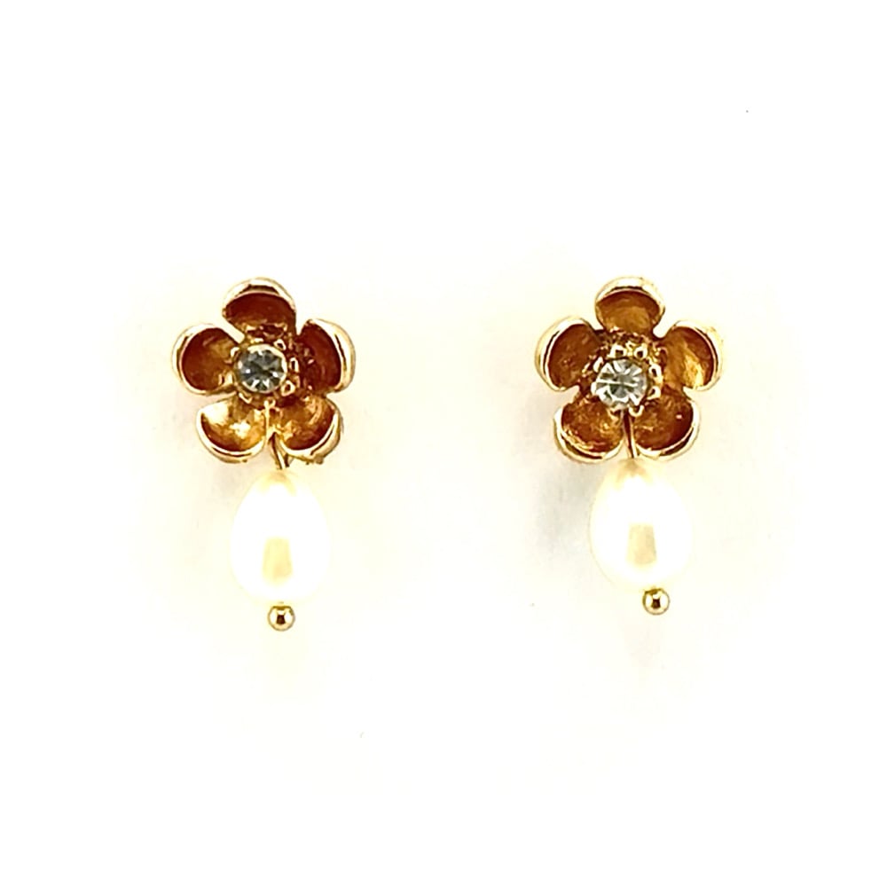 Image of Primrose Pearl Drop Earrings