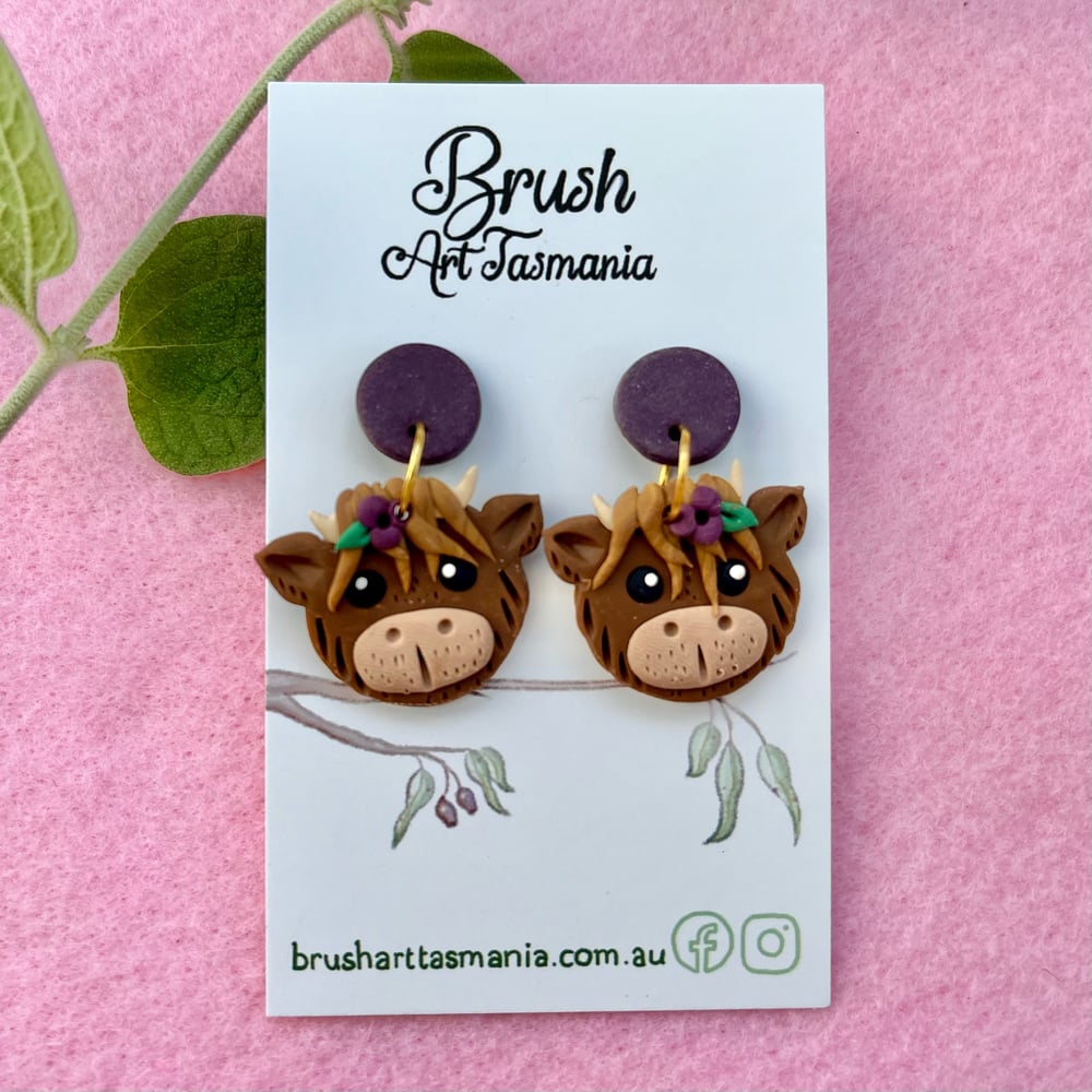 Highland Cow Earrings