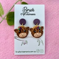 Image 4 of Highland Cow Earrings