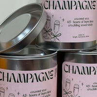 Image 4 of champagne pop scented paint can candle