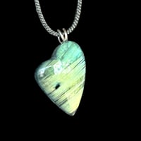 Image 1 of Labradorite Heart Necklace