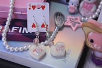 Image 1 of 'dress up bunny' drop earrings