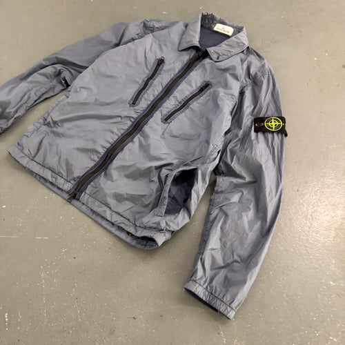 Image of AW 2022 Stone Island Nylon Gamenet Dyed overshirt, size medium