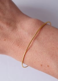 Image 3 of Bracelet jonc doré fin