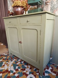 Image 2 of Buffet parisien patiné vert de gris 