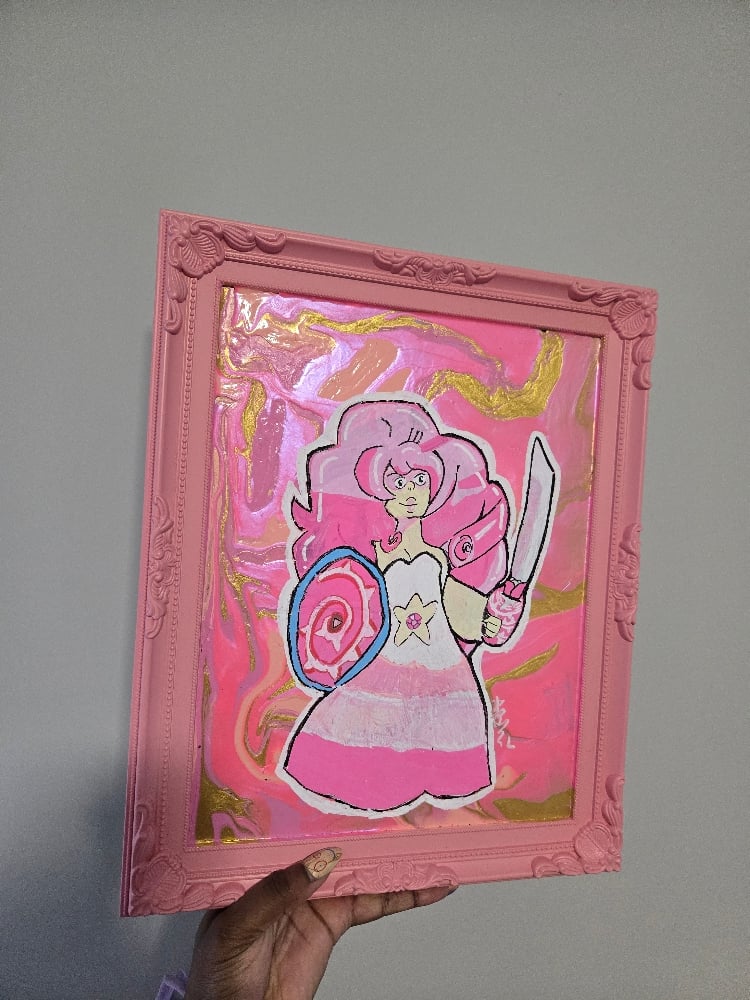 Image of Rose Quartz Painting 🌹💎