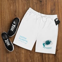 Image 2 of Catch Flights, Not Feelings Graphic Woven Drawstring Shorts