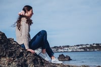 Image 9 of Aran Sweater - Light Pastel Colours - Made in Europe