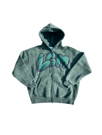 Image 1 of LGM Zip Up Hoodie - Green (Male)