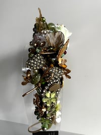 Image 4 of Bejeweled olive trinket headband 